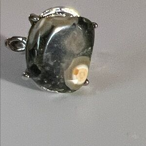 Ring with natural stone
